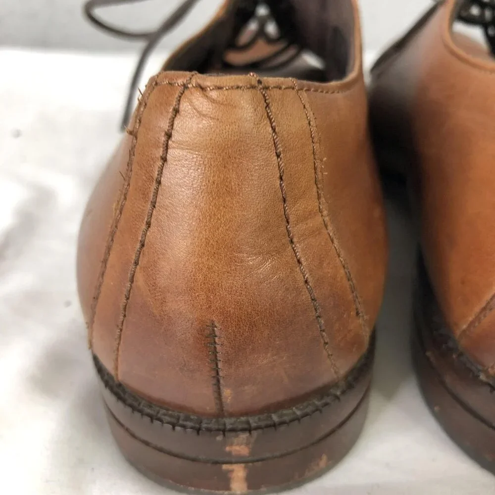 Cole Haan Derby Oxford Shoes Mens Size 9 Brown Grand OS Leather Dress C35107